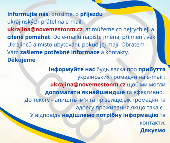 Informace pro prchající občany Ukrajiny
